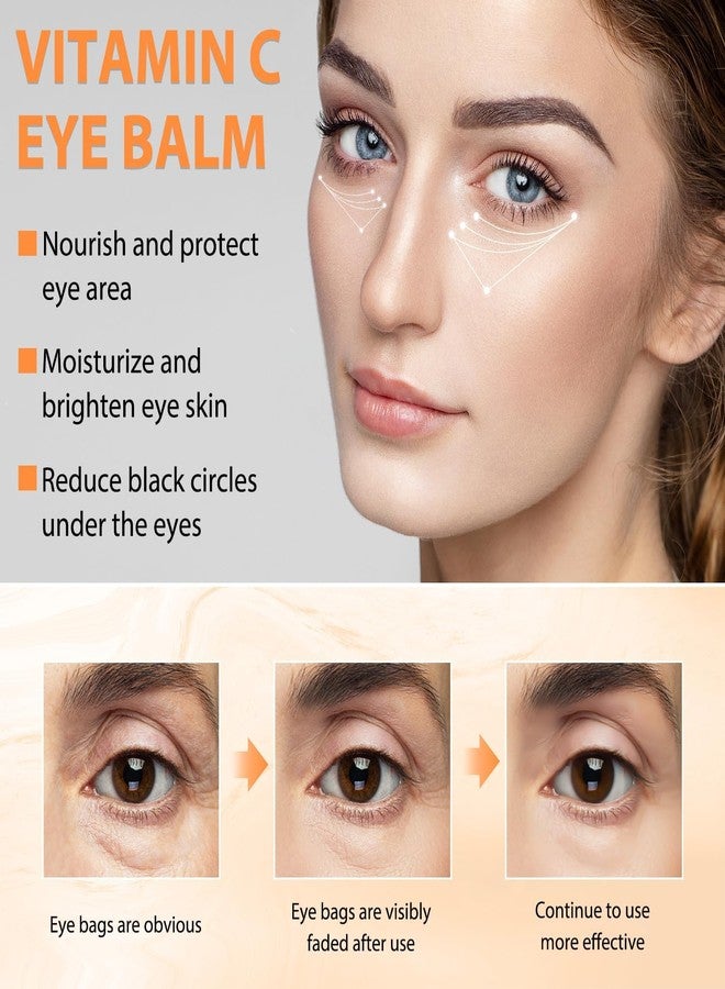 REATIFUL 2PCS Revive Glow Vitamin C Eye Balm, Vc Anti-Wrinkle Eye Serum Oil,Reducing Dark Circle,Hydrating Eye Cream,Improve Dark Circles,Reduces Puffiness (2pcs) - Image 3